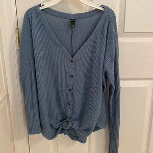 wild fable blue button down shirt